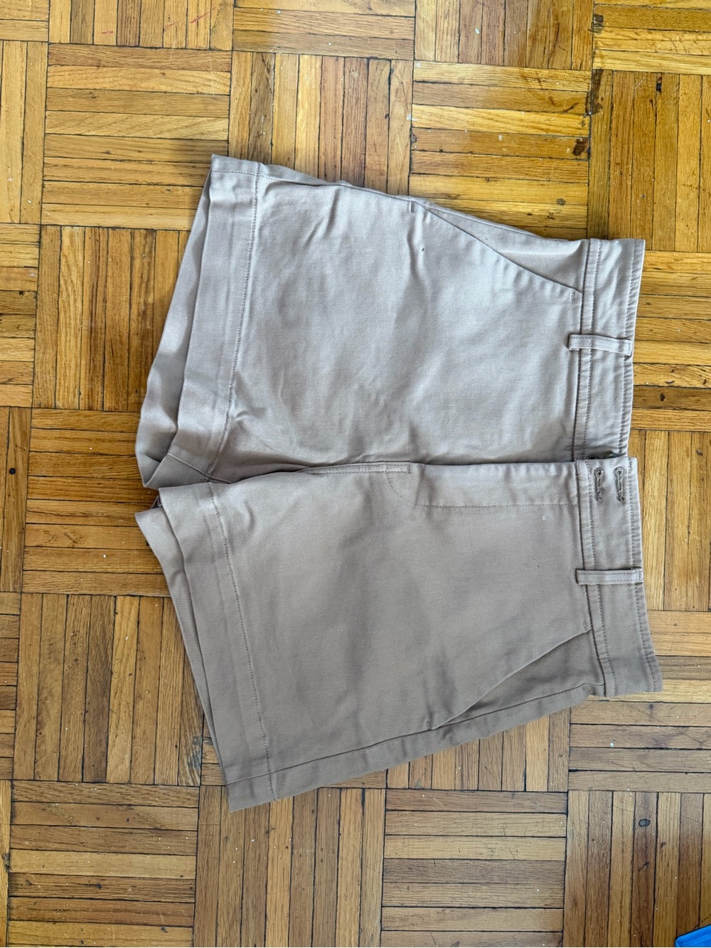 Everlane Women’s Flat-Front Chino Shorts in Light Taupe